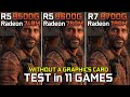 Ryzen 5 8500g vs ryzen 5 8600g vs ryzen 7 8700g  test in 11 games