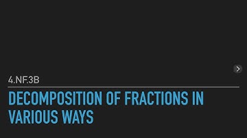 Decomposition of Fractions in Various Ways -4.NF.3b