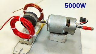 Making  Most Powerful Free Electricity Ac 220V Free Energy Generator At Home