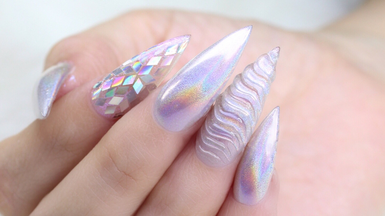 Uñas unicornio holograficas - thptnganamst.edu.vn