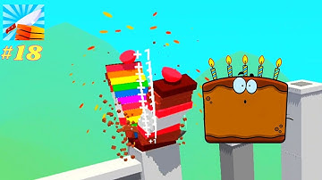 Slice It All 3D-Horizontal Gameplay-New Knife-All Levels (95)-MAX LEVEL Android,iOS #Shorts