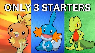 How Far Can ONLY 3 Starters Last (PokeRouge)