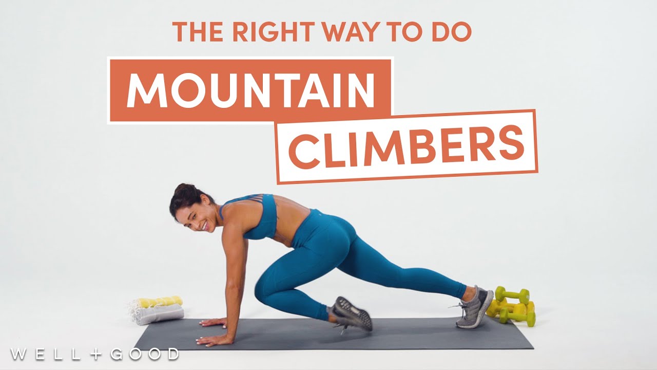 How To Do Mountain Climbers | The Right Way | Well+Good - Youtube