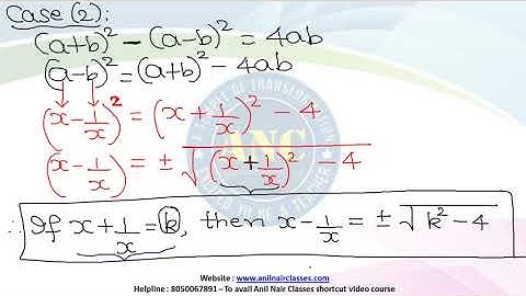SSC Algebra Session 8