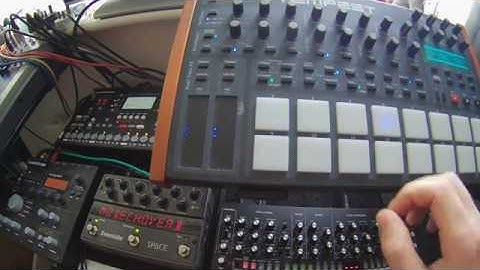 DSI Tempest, Elektron Octatrack, Roland SE02, Eventide Space & Elektron Analog Heat