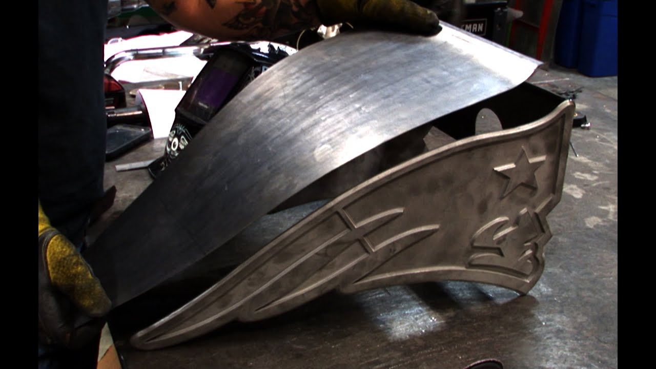 Making of the New England Patriots Football Themed Custom Chopper [OCC ...