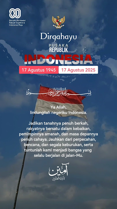 HAPPY 80TH ANNIVERSARY OF THE REPUBLIC OF INDONESIA