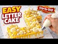 Letter Cake | L Letter cake design #lettercake #Lettercakedesing