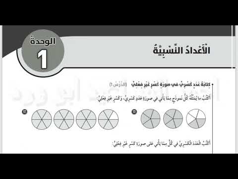 سابع اوراق العمل الداعمة الدرس 1 صفحة 3 الى 8 الفصل الاول الاعداد النسبية رياضيات ابو ورد 