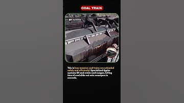 How Coal Trains Unload Tons of Coal in Minutes! #shortsfeed #factshorts #viralfacts #viralshorts