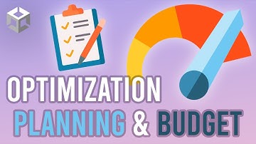 Unity Performance Optimization - 2 Planning & Budget