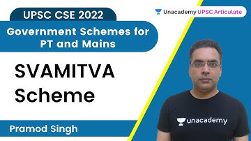 Government Schemes for PT and Mains - Svamitva Scheme | UPSC CSE 2022/23 | Pramod Singh