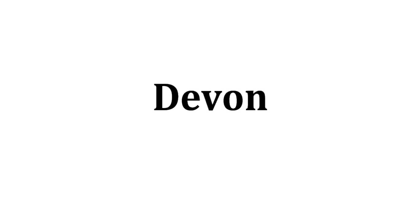How to Say Devon - YouTube