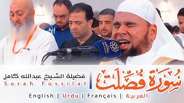 سورة فصلت | رعبك وفزعك حين يشهد عليك كل شيء حتى جلدك | تلاوة مبكية للشيخ عبدالله كامل Surah Fussilat