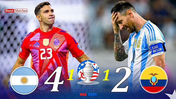 Argentina 1-1(4-2) Ecuador Copa America 2024 Quarter Final Extended Highlights + PENALTIES Full HD