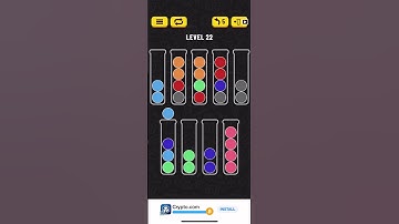 Ball Sort Puzzle Level 22 Solution