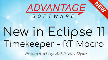 New in Eclipse 11: Timekeeper - RT Macro