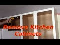 How To Remove Kitchen Cabinets