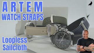 ARTEM WATCH STRAPS Review| Loopless Sailcloth Watch Straps w/ QUICK RELEASE & S.S. Deployant Clasp