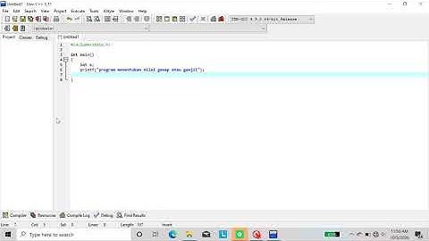 pemrogram menentukan bilangan ganjil atau genap,menggunakan bahasa c
