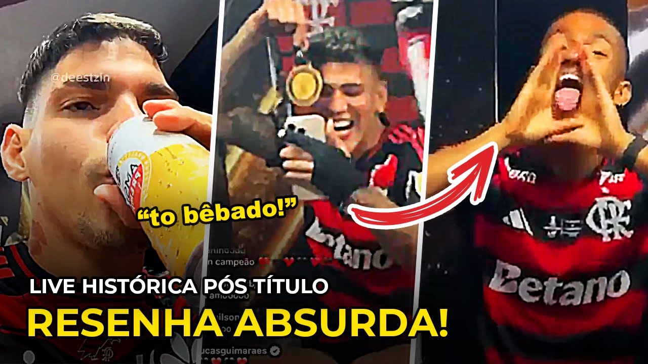LIVE HISTÓRICA DOS JOGADORES DO FLAMENGO NO VESTIÁRIO: MUITA PROVOCAÇÃO E ZOEIRA!