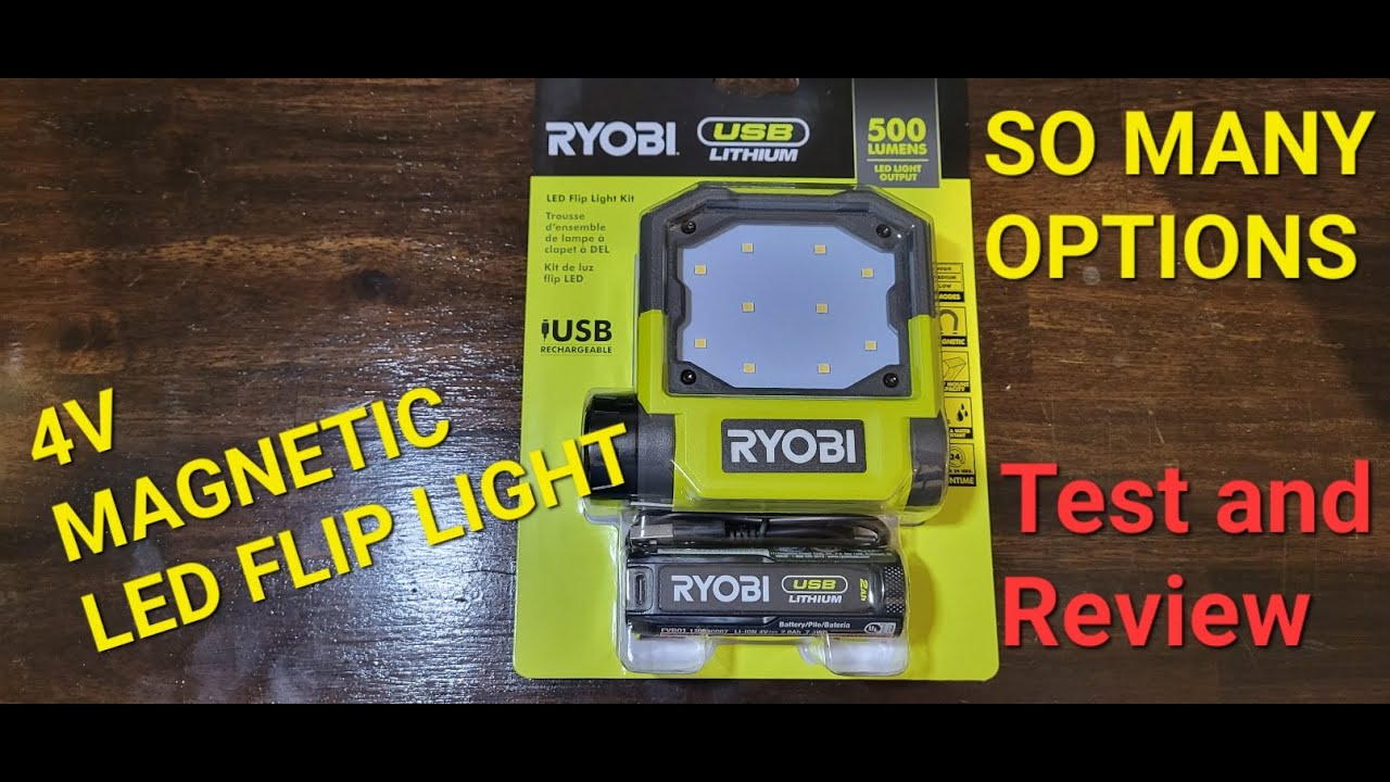 USB LITHIUM LED FLIP LIGHT KIT - RYOBI Tools