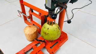 DIY simple coconut shredder machine