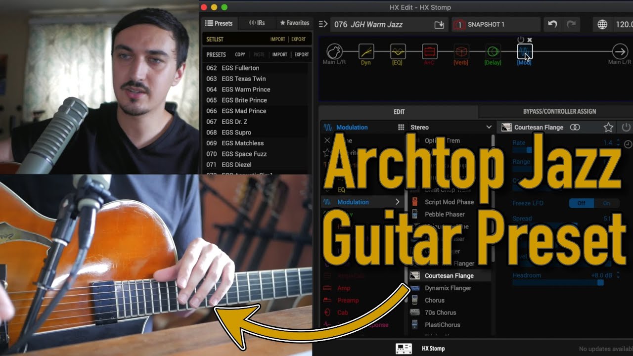 Building a Traditional Jazz Guitar Tone with the Line 6 Helix YouTube