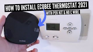 How To Install Ecobee SmartThermostat 2021 With 4 Wires, No C Wire