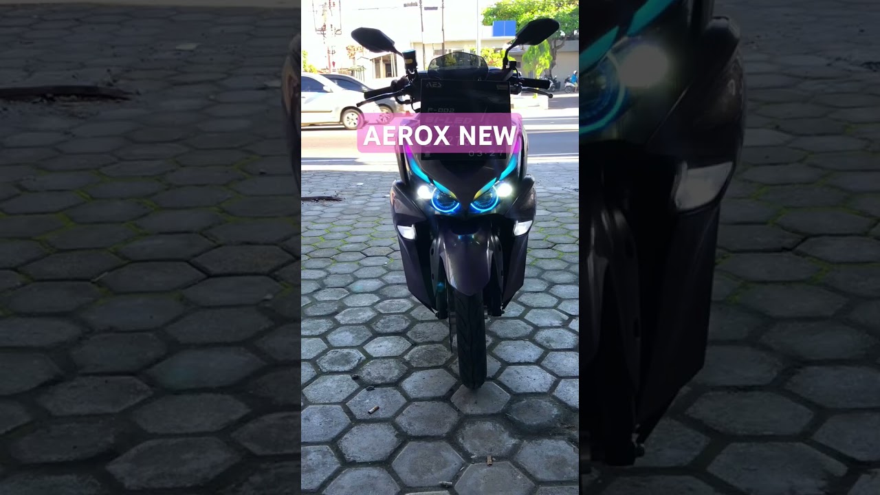 Project biled Aerox new full rgb lengkap dengan lampu RX-1