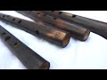 Transverse bamboo flutes - beautiful tones