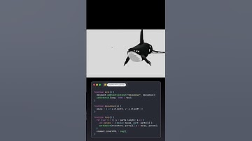 whale moving 🐋 javascript animeted tutorial computer graphics by learning @coding with legendwhale