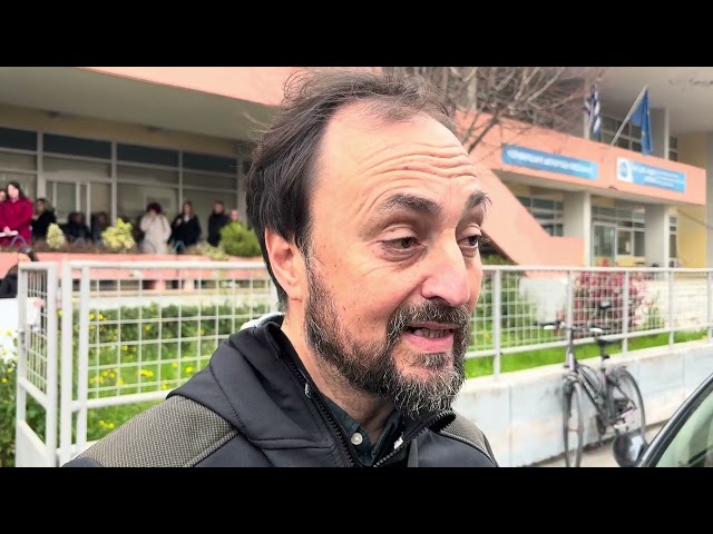 Γιάννης Σκόκας στην διαμαρτυρία της Ένωσης Υπαλλήλων ΟΑΕΔ Κεντρικής Ελλάδας