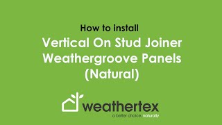 How to Install: Weathergroove Natural Butt Join