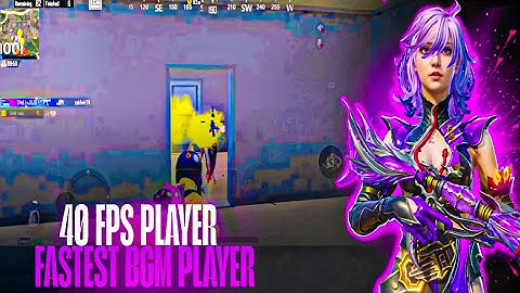 40 FPS REVEALED | 4 finger claw |BGMI 1v4 clutchsfastest 40 fps player | BGMI 1v4 clutchs