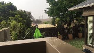 Hail Storm in Johannesburg, South Africa 9 October 2017