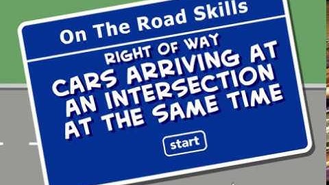 Right of Way - Intersection: Illustrated