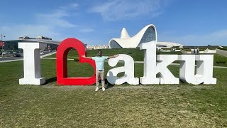 Exploring the vibrant city of Baku, Azerbaijan! 🇦🇿🕌 #Travelgram #BakuVibes @yaatrawithash