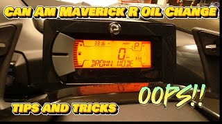 First time Maverick R Oil Change with tips and tricks!