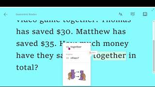 Tackling Word Problems with Immersive Reader