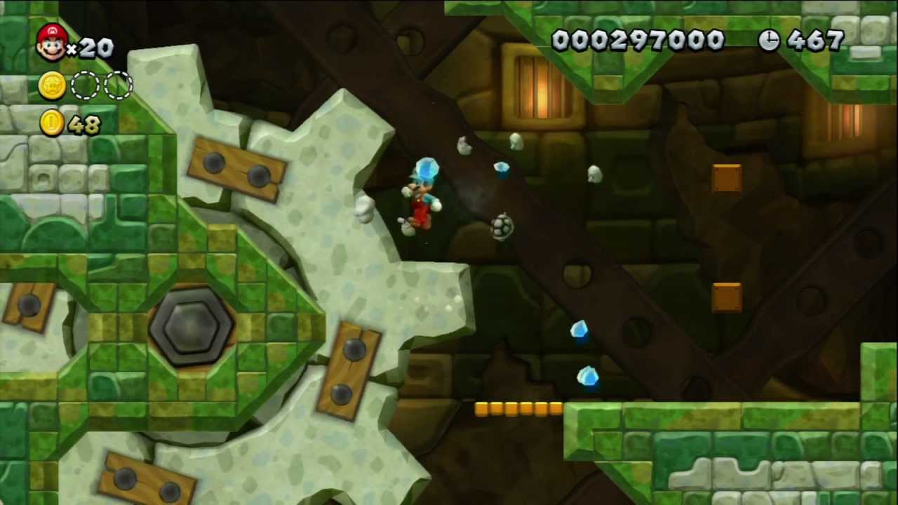 [Daily Level] New Super Mario Bros. U CrushingCogs Tower & Yoshi