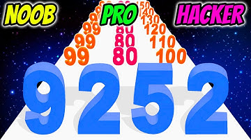 Number Master 3D - NOOB vs PRO vs HACKER