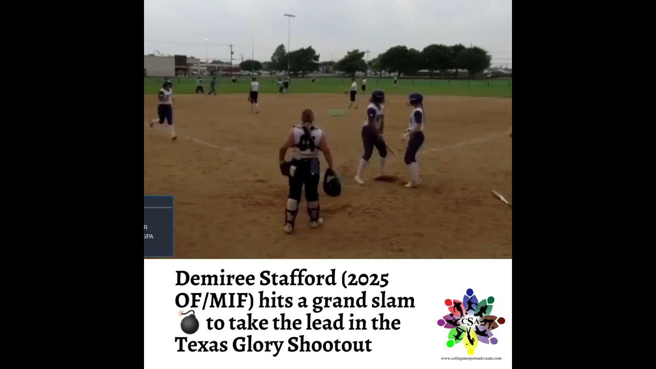 Demiree Stafford (2025 OF/MIF) hits a grand slam 💣 to take the lead in