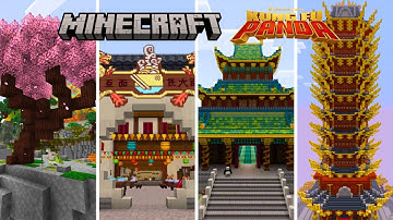 All Iconic Locations in Minecraft x Kung Fu Panda DLC (PC, Xbox, PS4, Nintendo, Mobile)
