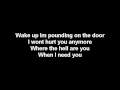 Three Days Grace - Wake Up [Lyrics & HQ Audio]