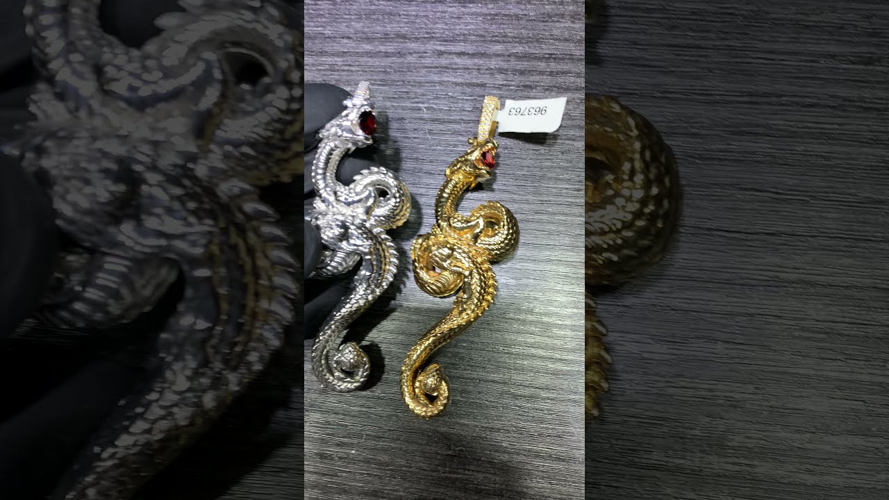Fully 3D Dragon Pendant 66253 | TraxNYC