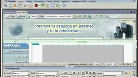 DreamWeaver curso pagina web videotutoriales.es