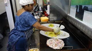 Schezwan Special Masala Dosa, Pizza Utthappam, Pav Bhaji Cheese Dosa & Mysore Masala Dosa in London.