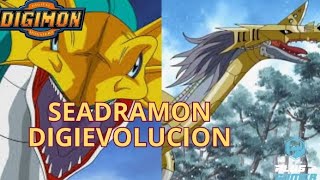 Digievolucion Seadramon en Digimon Cyber Sleuth
