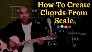 How To Create Chord From Scale Guitar Tutorial WeGotGuru